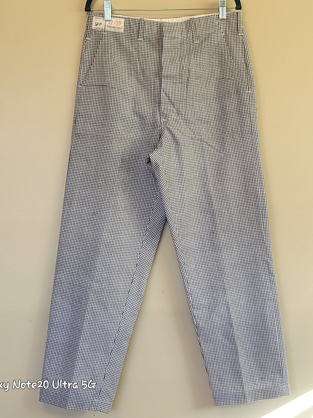 • Vintage Deadstock Cascade Permanent Press Houndstooth Pants Men 32x30 70s
